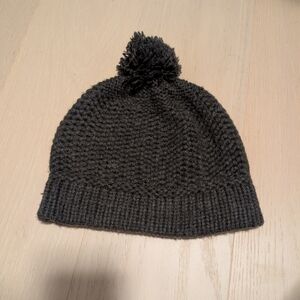 Cozy Black Knit Beanie with Pom Pom